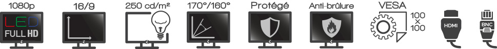 GV24 Ecran iPure 24'' Videosurveillance Protégé